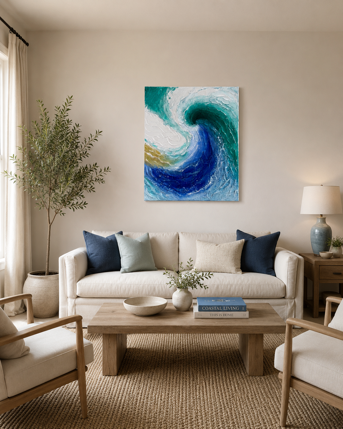 Spiral Wave original painting